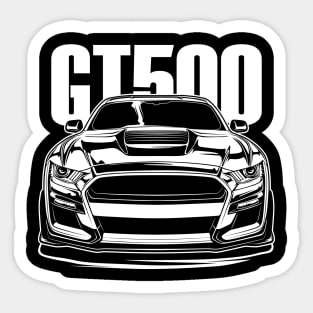 Shelby Mustang GT500 (White Print) Sticker